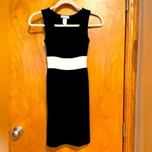 Juniors Black and white dress
